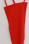 BASERANGE Ribbed Cotton Needle Tank Top TONI and TOTV Collection Made in Portugal BAS-TONI-RB-SU25-MY RED